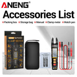LinkMejor PN129 Digital Clamp Meter 600V 100A Multimeter with LCD Backlit Display Flashlight Auto Power Off NCV Data Retention