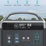 [US Direct] DaranEner NEOZ 300W Portable Power Station 179.2Wh/56000mAh LiFePO4 Battery, Fast Charging with 3 Input/6 Output Ports