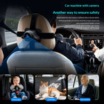 Car Baby Camera for Child Monitoring 1080P Night Vision HD with 2 in 1 Wireless CarPlay Android Auto Adapter