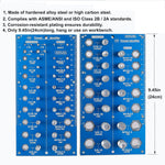 2 in 1 Nut and Bolt Thread Checker 38 Holes Bolt Size Thread Identifier Gauge Standard Metric Bolt Nut Gauge