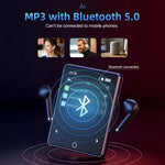 HiFi bluetooth MP3 Music Player Mini MP4 Video Playback 2.8 Inch Screen Built in 32GB Memory Walkman Digital Audio Player with FM Radio Ebook Sports Running