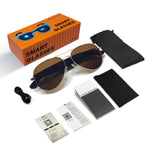 F18 AI Smart Glasses Real Time Translation 100 Languages bluetooth 5.4 Calling Bilateral Stereo Sound Type-C Charging UV Protection for Travel Business