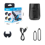 LinkMejor 2 in 1 Bike Handlebar Electric Horn 120dB  Loud Anti Theft Alarm USB Charging IPX5 Waterproof 60 Days Standby Bicycle Safety Warning Bell for Cycling