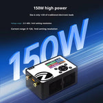 LinkMejor EL15 Programmable Electronic Load Meter 150W Testing Tool High Precision Battery Capacity Measurement Voltage Range 0.1V to 60V Current Range 0A to 12A Compact Design IPS LCD Display