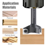 1/2 Inch Shank 3 Flutes Router Bit CNC Carbide Spoilboard Surfacing Slab Flattening Milling Cutter with 2" Cutting Diameter