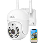 Hiseeu WHD205 5MP WIFI PTZ HD Camera Full Color Night Vision Human Motion Two-Way Audio IP66 Weatherproof IP Surveillance Camera for Outdoor Security