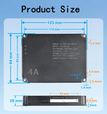 Battery Active Balancer 1-4A Balancing Current 1mV Accuracy DC40-60V for 15-16S NCM LFP
