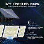 Elfeland 328LED Solar Light Outdoor Lamp Super Bright Motion Sensor Waterproof 3 Working Modes Spotlight Solar for Garden Securi for Outside Landscape