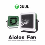 2UUL DA98 Aiolos Fan 3 In 1 Repair Fan 3.7V 1200mAh 6500r/min USB Charging Smoke Extracting Cooling Lighting Fan