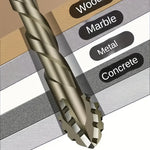 6pcs Drill Bit Carbide Sawtooth 4-Teeth Hex Shank Dry Drill Bit for Ceramic Tile Cast Iron Concrete with Ceramic Buster for Precision Positioning Ideal for Construction & Renovation Projects
