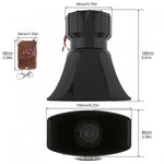 100W 7 Sound 12V 24V Car Police Vehicle Number Plate with Remote Control Warning Siren Horn for Car Truck Vehicle Motorcycle