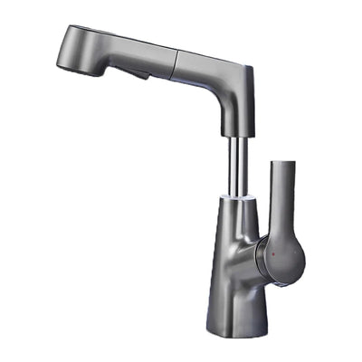 2 Water Mode Kitchen Faucet Pull Out Faucet Liftable Pull Out Sprayer for Bathroom Kitchen Sink Anti-splash Hot & Cold Dual Control