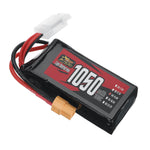 LinkMejor Power 14.8V 1050mAh 150C 4S LiPo Battery XT60 Plug for RC Drone