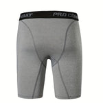 3 Pack Running Shorts Gym Workout Athletic Training Compression Underwear Cool Quick Dry Men's Underwear Long Leg Boxer Shorts