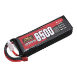 LinkMejor Power 11.1V 6500mAh 60C 3S LiPo Battery T Plug for RC Car