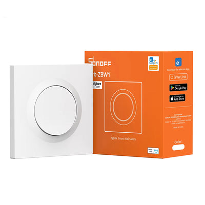 LinkMejor Orb-ZBW1 Zigbee3.0 Smart Wall Switch 1-Gang ZBMINIR2-E Compact In-Wall Design Work with Alexa SmartThings Require Zigbe Hub