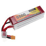 LinkMejor Power 22.2V 5500mAh 75C 6S LiPo Battery XT60 Plug for RC Drone