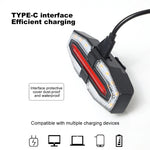 LinkMejor Bicycle Solar Charging Wireless Remote Control Turn Signal Taillights USB Rechargeable Waterproof Bike Rear Light for Outdoor Night Riding Safety