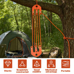 Game Hoist Pulley System Hunting Equipment Lifting Tool Plastic Stainless Steel Nylon 4 m Rope Hauling Management