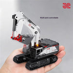 LinkMejor 9581 RTR 1/50 2.4G 28CH All Alloy RC Car Excavator 950  Lead Screw Remote Control Simulation Engineering Vehicles Electric Toys Models