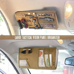 Visor Panel Storage Bag Tactical Sun Visor Holder Truck Large Molle Visor Panel Vehicle Car Visor Storage Bag Multi-Function Storage Bag