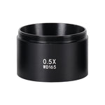 LinkMejor WD165 0.5X 0.7X  2.0X Auxiliary Objects Lens Microscope Camera Lens For Trinocular Binocular Stereo Zoom Microscope Barlow Glass Lens