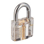 26PCS Lock Picks Training Tool Transparent Practice Padlock Set Locksmith Tool