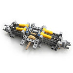 MOC-9365 High-tech Parts Building Blocks + Wheels Small Particle Rear Drive System Shock Absorbing Chassis Creative Toy Assembly Model