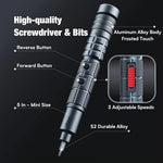 CreationSpace CS0603A Mini Electric Screwdriver Set Rechargeable Lithium Technology 3 Adjustable Speed 200rpm Torque Precision Tool