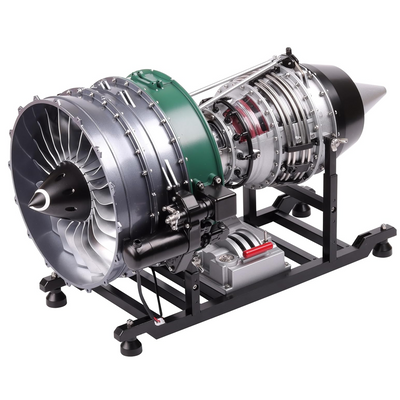 Teching DM119 DIY Twin-spool Turbofan Engine Model Assembly Kit 1/10 Electric Aircraft Jet Engine 15in Physics Experiment Science Education Toys