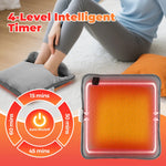 LinkMejor Electric Foot Heating Pad USB Charging Portable Fast Heating Winter Foot Warming Mat for Bed Office Winter Use