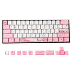 LinkMejor 72 Keys Girl Keycap Set OEM Profile PBT Sublimation Keycaps for Mechanical Keyboards