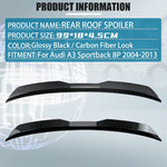 Rear Roof Lip Spoiler For Audi A3 8P 2004-2013 Sportback Car Tail Wing Decoration