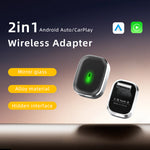 LinkMejor Smart Car Connected Box Wireless Android Auto CarPlay BT 4.2 Chip 5.8GHz Dual-Band SOC Compact Plug and Play Hidden USB Design Safe Driving Voice Assistant