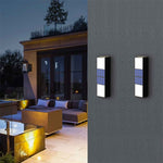 2pcs Solar Outdoor Courtyard Wall Lamps Automatic Sensor Waterproof Garden Villa LED Light Solar Panel Night Lighting