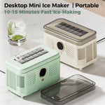 LinkMejor SMART Portable Mini Countertop Ice Maker Machine Quick 12 Solid Ice Cubes in 20 Mins Quiet & Compact for Home Office Camping Car Use