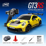 LinkMejor PO4302 RTR 1/43 2.4G 4WD Drift RC Car with Gyro Full Proportional Remote Control Mini Race LED Light High-Speed Motor On-Road Racing Vehicle Model Boys Gifts Toys