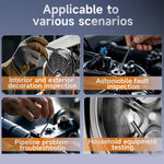 4.3 inch Industrial HD Endoscope Camera Video IPS Display Screen Digital Car Repair Maintenance Machine Inspection Blockage Removal 8 LED Adustable Lights IP67 Waterproof Oilproof