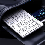 LinkMejor USB Wired Keyboard 100 Keys Scissor Switch Multimedia Function Slim Keyboards for Desktop Laptop Computer Office