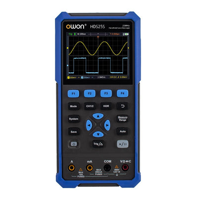 LinkMejor HDS25/HDS25S 25MHz Dual Channel Oscilloscope with Multimeter 250MSa/s Sampling Rate LCD Display Waveform Generator