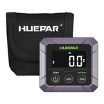 Huepar DL141 Digital Angle Finder Magnetic Base ±0.1° Accuracy VA LCD Display Woodworking Table Saw Blade Bend Pipes Adjustable Tool Compact