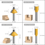 24pcs 8mm Shank Router Bit Set Woodworking Tools with Wooden Storage Case Professional Quality Clean Cuts