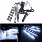 LinkMejor 12V 48LED 5050smd Car Decorative Atmosphere Light Strips SUV Interior Footwell Neon Lamp