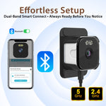 K66 2K QHD Smart AI Window Security Camera 4X Digital Zoom Full Color Night Vision AI Motion Anti Glare Dual Band WiFi Alexa Wireless Indoor Outdoor Surveillance Camera