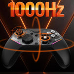 LinkMejor Gale 2 Tri-mode Wireless Gaming Controller TMR Electromagnetic Joysticks 2000Hz Polling Rate Hall Effect Linear Trigger Mechanical Buttons Gamepad for PC Switch Steam