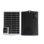 3.5W 5V Solar Panel Charger USB Output Monocrystalline Silicon High Efficiency Waterproof Portable for Outdoor Emergency and Charging Electronic Devices