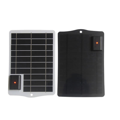 3.5W 5V Solar Panel Charger USB Output Monocrystalline Silicon High Efficiency Waterproof Portable for Outdoor Emergency and Charging Electronic Devices