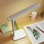 Elfeland Foldable Reading Table Lamp USB Touch Dimmable Eye Protection Led Desk Lamp Bedroom Student Reading USB Charge Night Light