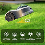 [US DIRECT] N2000 Robot Lawn Mower RTK GPS Vision Mapping AI Boundary No Wire Multi Zone Obstacle Avoidance Quiet Cutting Height Adjustable Waterproof 6000m²
