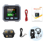LinkMejor Waterproof Coulomb Meter Battery Capacity Voltmeter Bluetooth Monitor Compact High Accurate Ready-to-Use for Electric Vehicles Motorcycles RVs